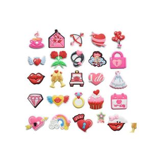 Accesorios de piezas de zapatos Venta al por mayor Dibujos animados personalizados Pvc Croc Charms Coche para pulsera DIY y decoraciones Drop Delivery Shoes Dhyt0