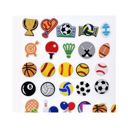 Schoenonderdelen accessoires groothandel voetbal sport croc charmes gespog klog knoppen pins polsbandje armband decoratie kinderen tiener apty dhpfy