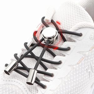 Schoenonderdelen Elastische veters Sneakers Sport schoenveters zonder banden metalen veergespelen Ronde rubberen banden voor schoenen luie accessoires