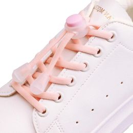 Pièces de chaussures Lock élastique Pas de cravate Shoelaces Pain Boucle Laces Sneakers Shoelace Kids Adulte Adult Rapide Lazy Lace For Shoes Accessoires