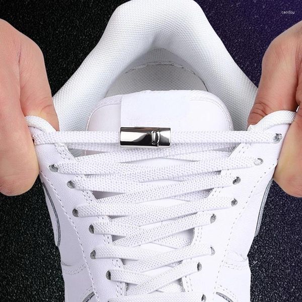 Piezas de zapatos Lock de metal magnético sin cordones de corbata de niños Saféz de adultos Shoelace de zapatillas de agua al aire libre de zapatillas