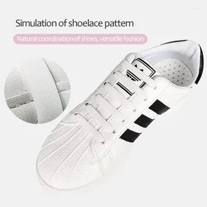 Pièces de chaussures Silicone Shoelaces Special No Tie Shoestrings Kids Adult Sneakers Lacets Rubber Casoutchouc Lazy Shoelace