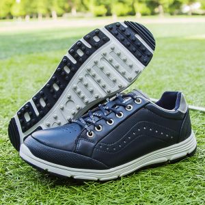 Schoen Professionele Heren Golfschoenen Hoge Kwaliteit Lederen Golf Sneakers Heren Sportschoenen Grand Tours Sneakers Zwart Wit Plus Maat 48