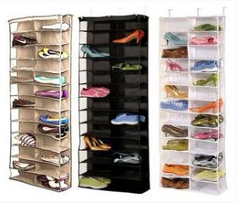 Zapatero organizador de almacenamiento, soporte plegable para puerta colgante, armario, 26 bolsillos, muebles para el hogar, muebles de sala de estar, zapatero shoe6386675