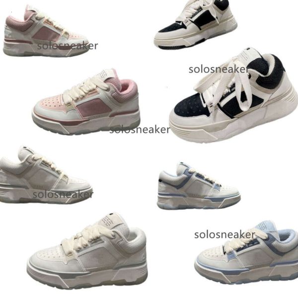 chaussure Social am amis imiri amiiri ma1 Plate-forme pour hommes amari grosses baskets MA1 chaussure à lacets noir et blanc rose amirl Cheville amirlies Sports Qualité cuir léger OESN