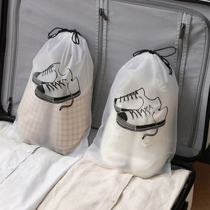 Bolsa de almacenamiento de zapatos Sacos de cordón no tejidos Impermeable a prueba de polvo Organizadores de viaje para el hogar Bolsos de almacenamiento ambiental portátil LT0016a