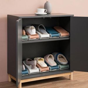 Poldants de rangement de chaussures Stockage des m￩nages Slippers ￠ poussi￨re Racks Chaussures Cabinet Pariement en couches Rassel de chaussures Ajustement RRC867