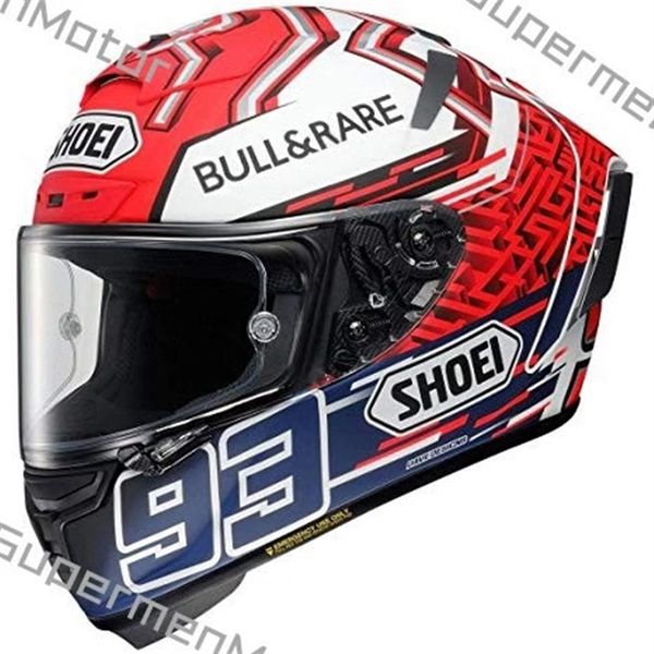 Shoei Full Face X14 93 marquez BLUE ANT Casque de moto Man Riding Car motocross racing casque de moto-NOT-ORIGINAL-helmet215d