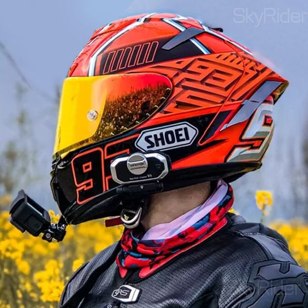 carreras de motos casco-NO-ORIGINAL-casco Shoei la cara llena X14 93 marquez hormiga roja casco de la motocicleta de motocross hombre que montan el coche