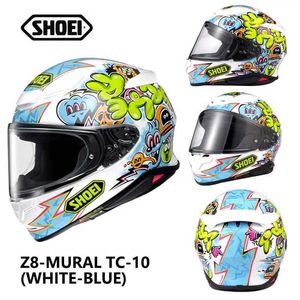 Shoei Smart Helmet Z8 Red Ant Motorcycle helmheren en Duits Duits Station Volledige anti -mist lichtgewicht Running Render