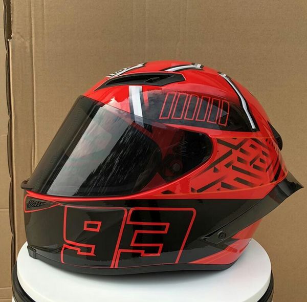 Shoei X14 93 Marquez Red Ant CASCO Casco moto integrale nero opaco Casco da corsa fuoristrada-CASCO NON ORIGINALE255y