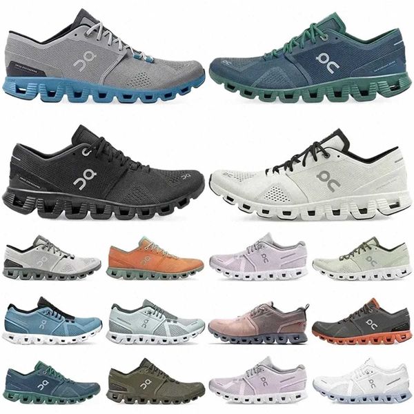 Zapatos 0n Running Cloud X1 para hombres mujeres triple negro asfalto gris al0n blanco niágara azul naranja mar rosa hombres zapatillas transpirables estilo de vida sportsblack cat 4s