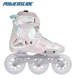 Chaussures 100% original 2024 Powerslide Imperial Inline Ralates Rainbow Color professionnel Slalom Rouleau Free Pating Chaussures Patines glissantes