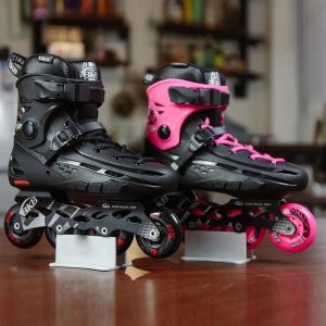 Schoenen 100% originele BKB Inline Skates Professional Adult Roller Skating Shoe Slalom Sliding gratis schaatsenpatines Flying Eagle