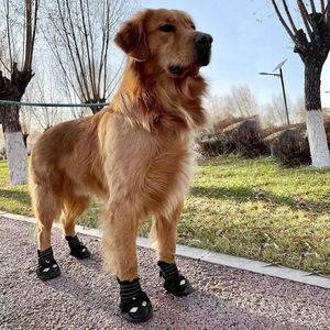 Chaussures 2022 4pcs / set Chaussures pour chiens hiver