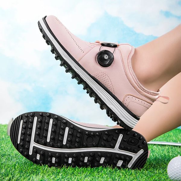 Zapatos 2022 Nuevo entrenamiento de golf Mujeres zapatos de golf de cordones rápidos para mujer gran tamaño 3647 zapatos de caminata de diseñador dama de golf de golf