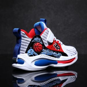 Chaussures 2022 Nouvelles baskets pour enfants chaussures de basket-ball respirant Shockabsorbant garçons basketball baskets confortables filles qui s'entraînent baskets