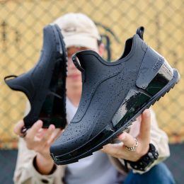 Chaussures 2022 Nouveaux chaussures de randonnée non glissantes extérieures pour les chaussures de pluie de pêche Shaxi Chaussures de travail en caoutchouc imperméable en caoutchouc durable