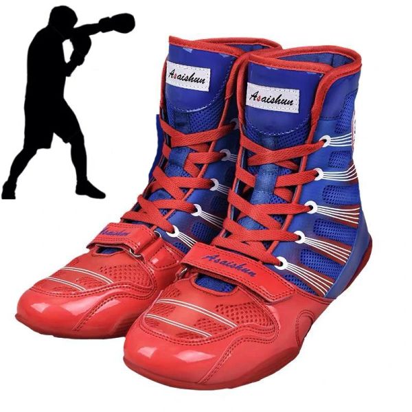 Chaussures 2022 Boxing Professional Chaussures Chaussures Mesh Mesh Breathable Confortable Chaussures de lutte pour jeunes