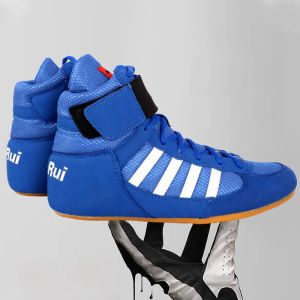 Zapatos 2022 Unisex Professional Fighting Wrestling Zapatos Mujeres transpirables Top Coxing Zapatos Botas de goma Men Sports Footwea