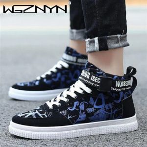 Chaussures 2023 High top Sneakers Men Femmes Sports Chaussures Cool Chaussures de rue Cool Young Male Sneakers Couples Mens Boys Cauvre Chaussures 3644