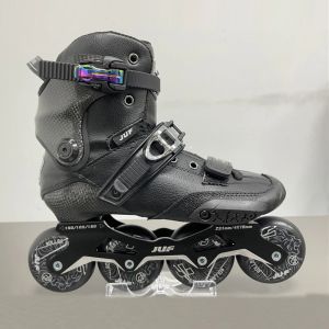 Chaussures 2023 Juf Carbone Fibre Slalom Slalom en ligne en ligne Rouleau adulte Chaussures de patinage gratuit glissant les patines similaires à Seba Igor