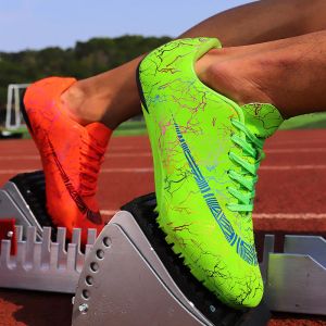 Chaussures 2023 hommes piste d'événements sur le terrain crampons sprint chaussures athlète pointes courtes courir les baskets d'entraînement des chaussures de sport de course taille 3545