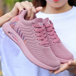 Chaussures 2023 Nouveau coussin d'air Sports Chaussures mode et femmes Tendy Chaussures Élastique Bâtières décontractées Chaussures pour femmes Zapatos de Mujer