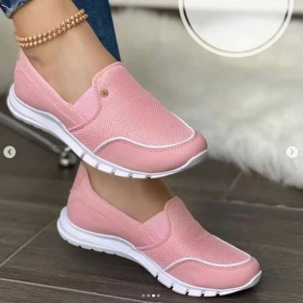 Chaussures 2023 Nouvelle taille de grande taille européenne et américaine Femmes Chaussures Fashion Mesh Sports Casual Sports Chaussures pour femmes Zapatos de Mujer