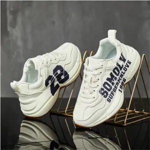 Chaussures 2023 Somoly Classic Daddy Chaussures Men Sneakers Sole épaisses Microfiber Skin (UV Digital Printing) tenis masculino zapatillas hombre