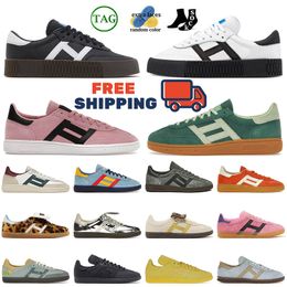 Zapatos de envío gratis 2024 Top Handball Spezial OG Sneakers Casual Shoes Casual Shoes Wales Bonner Womens Rose Core Black Cloud White Bliss Plataforma Diseñador Dhgate