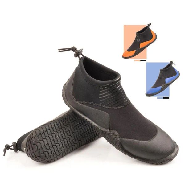 Zapatos 5 mm Neopreno Bloque de buceo Zapatos de agua Vulcanización Invierno Prueba de frío altura altas aletas cálidas Pesadera para hombres Mujeres