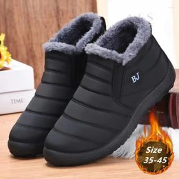Chaussures 681 Walking Thermal Winter Men Boots baskets légers Coton Femmes Unisexe Snow Afferpohe Footwear Non Slip 42