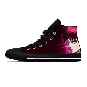 Schoenen anime cartoon kuroko basketbal kagami taiga casual schoenen ademende mannen vrouwen sneakers hoge top lichtgewicht zomerbord schoenen