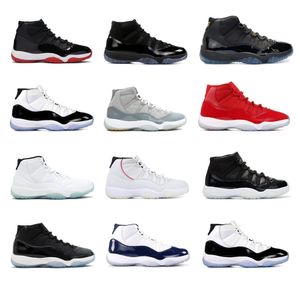 Schoenen AUTHENTIEKE 11 OG 72-10 BRED CONCORD SPACE JAM 45 CAP JURK WIN ALS 96 82 JUBILEE GAMMA BLUE GYM RED ZAPATOS