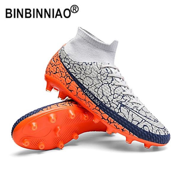 Zapatos binbinniao talla 3547 césped cubierto zapatos de fútbol hombres zapatillas de fútbol originales agotes de fútbol para niños zapatos de entrenamiento