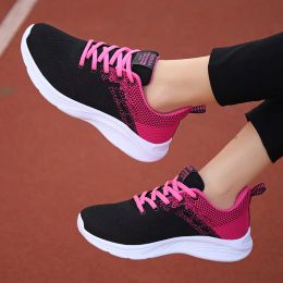 Chaussures noires et rouges baskets de course Chaussures femme courir le glissement de marche sur le confort athlétique léger.