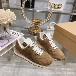 Chaussures Boots Forrest Gump Maillard Low Top Lace Up Women's Letter Training allemand Training Single