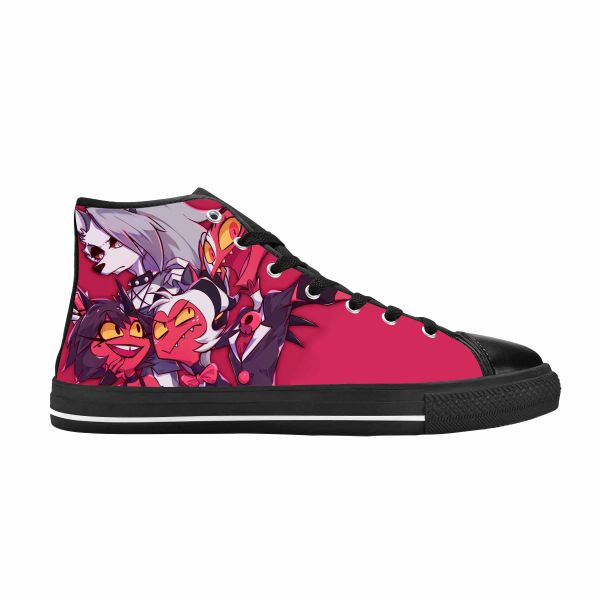 Chaussures Boss Anime Cartoon Manga Comic Cool Funny HELLUVA Casual Cloth Shoes High Top Confortable Breatte 3D Print Men Femme Sneakers