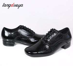 chaussures nouvelles chaussures de danse latine hommes modernes salles de bal tango homme de danse chaussures de danse noire