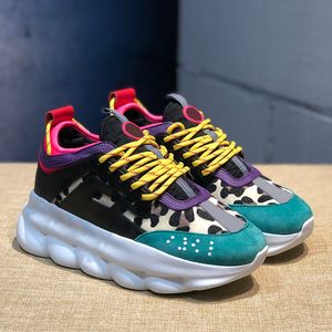 Schoenen merk lopende ontwerper sneakers casual schoenen sneakers suède schoenen kettingreactie Italiaanse reflecterende drievoudige zwart witte multicolor heren dames sneakers b1