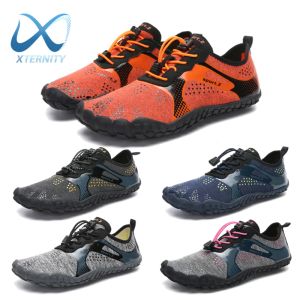 Schoenen Ademend snel droog zwemmen aqua schoenen buiten zee water stroomopwaartse schoenen op blote voeten vijf vingers fitness sport sneakers mannen