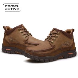 Schoenen Camel Actieve nieuwe winter sneakers schoenen echt lederen waterdichte ademende wandelschoenen antislippery buitendoekjes schoenen