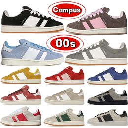 Zapatos Campus 00S Suede de gamuza Nube gris negro oscuro Nube Wonder White White Valentín Día Semi Lucido Azul Ambient Cielo