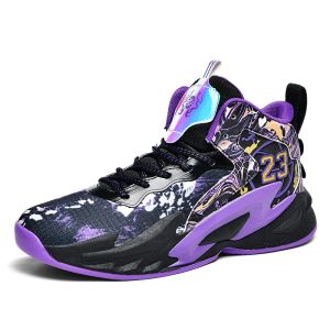 Chaussures Cheap Hot Men Basketball Sports Chaussures Breffable Antislip Men's Basketball Chaussures Plateforme Laceup Femmes Femmes Indoor Chaussures