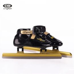 Chaussures Cityrun Short Track Professional Ice Skates Chaussures 430 mm 410mm 380 mm Fibre de verre Fibre en ligne Patines de vitesse 5355 Blade de glace