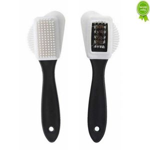 Nettoyeur de chaussures brosse cuir tache nettoyant daim chaussure brosse 3 côtés nettoyage caoutchouc gomme noir S en forme botte chaussure nettoyant outil