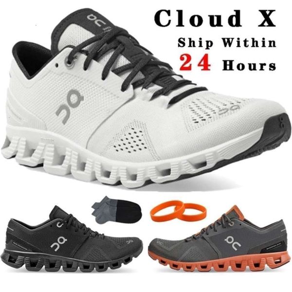 chaussures Cloud On x Noir blanc rouge Swiss Engineering Cloudtec Baskets de sport respirantes pour hommes Taille EUR 36-45