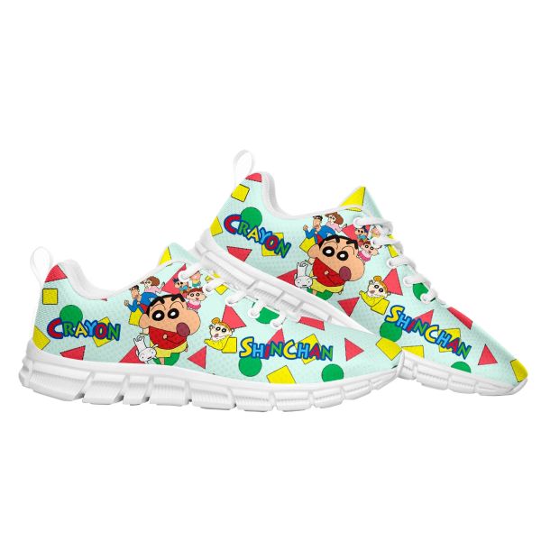 Chaussures crayon shin sport chaussures mens mensolo adolescent enfants enfants baskets de haute qualité chan bandes dessinées sneaker personnalisés chaussures