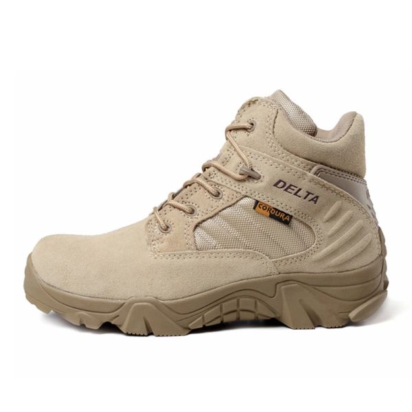 Zapatos Delta Brand Hombre Militares Tácticas Tácticas Desert Combate al aire libre Tactos de viaje Tacticos Botas Zapatos de cuero Tobillo de otoño